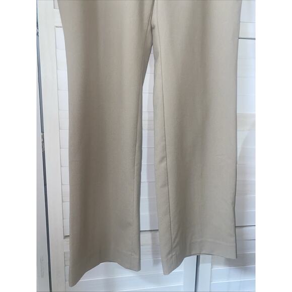 Talbots Heritage Straight Leg Khaki Slacks Pants Women's Sz 10 Career Poly Blend - Picture 3 of 10